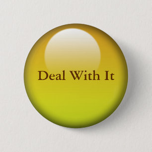 Bóton Redondo 5.08cm Negócio com ele, botões da geléia