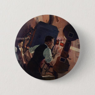 Bóton Redondo 5.08cm Negócio do vintage, projetista do cinema