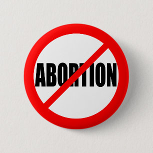 BÓTON REDONDO 5.08CM "NENHUM ABORTO "