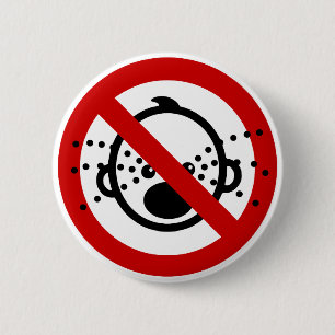 Bóton Redondo 5.08cm NENHUM ⚠ tailandês do sinal do aeroporto do ⚠ dos