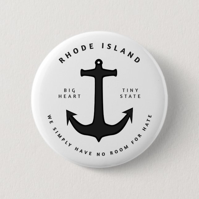 Bóton Redondo 5.08cm Nenhuma sala para o Pin do ódio (Frente)