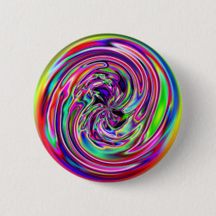 Bóton Redondo 5.08cm Neon Marble