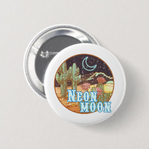 Bóton Redondo 5.08cm Neon Moon Retro Western
