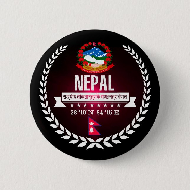 Bóton Redondo 5.08cm Nepal (Frente)