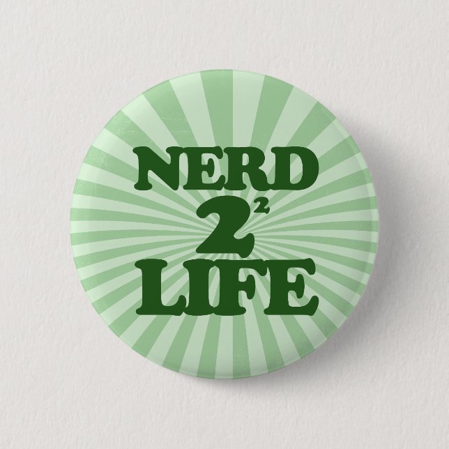 Bóton Redondo 5.08cm Nerd 4 Life (Frente)