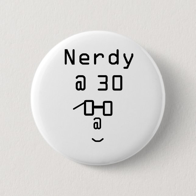 Bóton Redondo 5.08cm Nerdy em 30 botões (Frente)