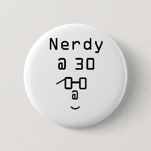 Bóton Redondo 5.08cm Nerdy em 30 botões