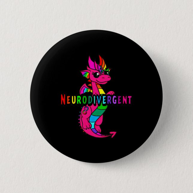 Bóton Redondo 5.08cm Neurodivergente (Frente)