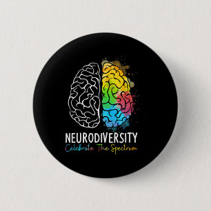 Bóton Redondo 5.08cm Neurodiversidade - Autismo Espectro Asd Adhd Arco-
