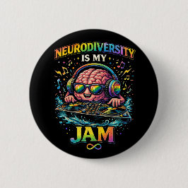Bóton Redondo 5.08cm Neurodiversidade É Minha Paixão