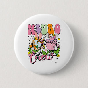 Bóton Redondo 5.08cm Neurologia páscoa Enfermeiro Neuro Crew Neuro Squa
