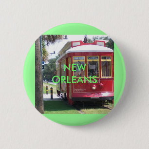 Bóton Redondo 5.08cm New Orleans Streetcar