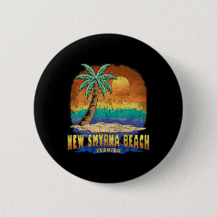 Bóton Redondo 5.08cm New Smyrna Beach Flórida Vintage se desolou