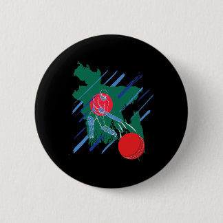 Bóton Redondo 5.08cm Ngladesh Cricket Fan Or Player