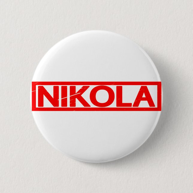 Bóton Redondo 5.08cm Nikola Stamp (Frente)