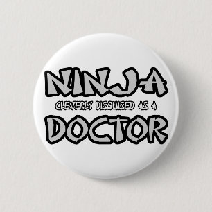 Bóton Redondo 5.08cm Ninja...Doutor