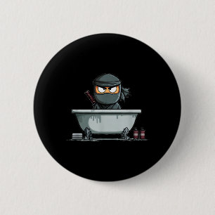 Bóton Redondo 5.08cm Ninja Samurai Incrível na Gráfica da Banheira