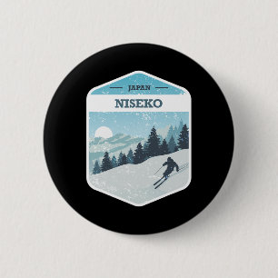 Bóton Redondo 5.08cm Niseko Ski Resort Japão Ilha Hokkaido Snowboardi