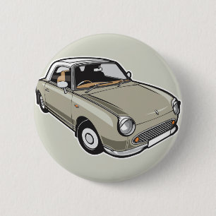 Bóton Redondo 5.08cm Nissan Figaro Topaz Mist