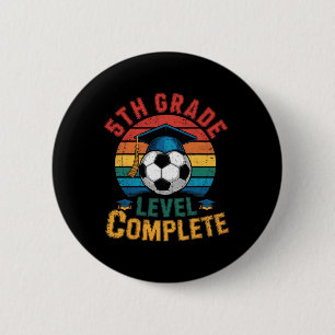 Bóton Redondo 5.08cm Nível da 5ª Série Concluído Dia do Futebol Menino