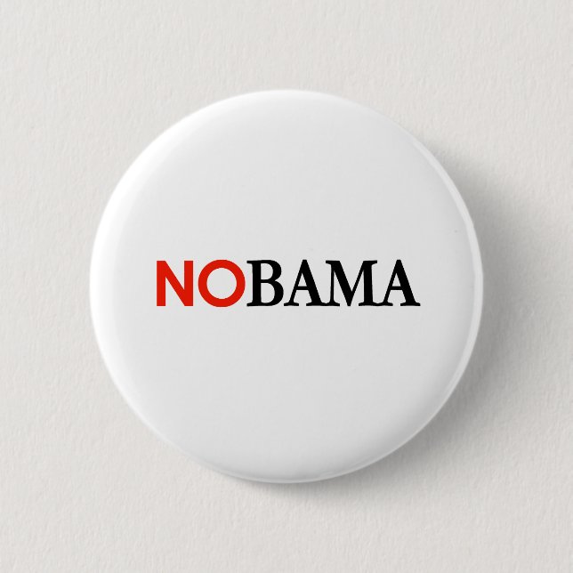 Bóton Redondo 5.08cm NOBAMA / ANTI-OBAMA - Personalizado (Frente)
