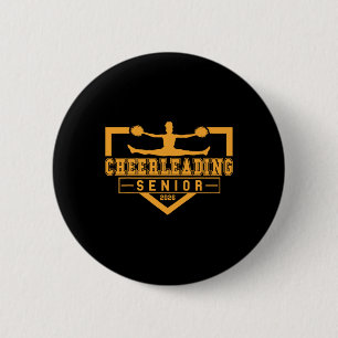Bóton Redondo 5.08cm Noite de Veteranos de Cheerleading Cheer Veterano