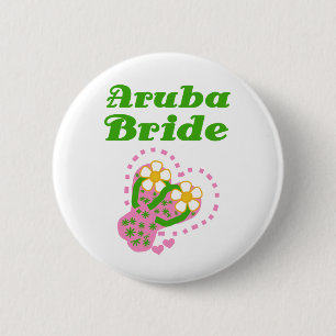 Bóton Redondo 5.08cm Noiva de Aruba