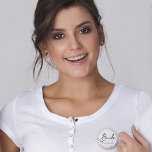 Bóton Redondo 5.08cm Noiva Peach Floral Bachelorette<br><div class="desc">Bonita e Romântica Noiva Peach Floral Bachelorette que você pode personalizar facilmente.</div>