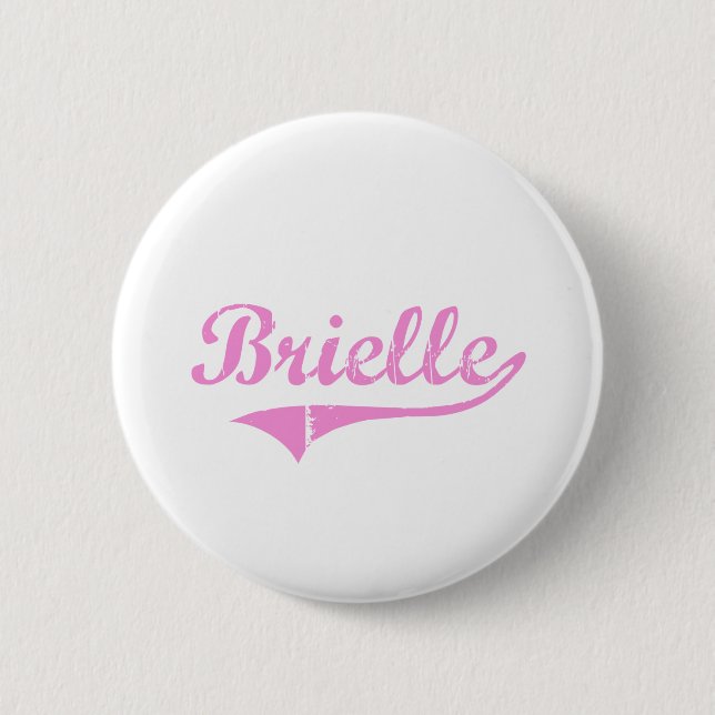 Bóton Redondo 5.08cm Nome clássico do estilo de Brielle (Frente)