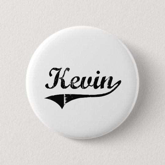 Boton Redondo 5 08cm Nome Classico Do Estilo De Kevin Zazzle Com Br