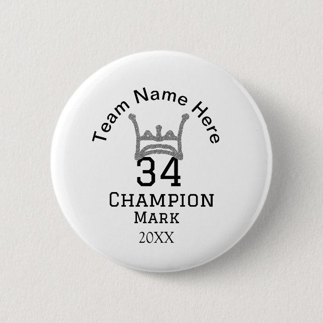 Bóton Redondo 5.08cm nome da equipe adicionar nome do jogador data espo (Frente)