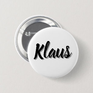 Bóton Redondo 5.08cm Nome de Klaus Mens,