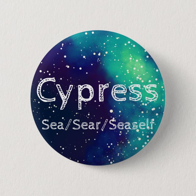 Bóton Redondo 5.08cm Nome ___ + Galáxia Personalizável de Contadores (Frente)