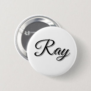 Bóton Redondo 5.08cm Nome masculino Ray,