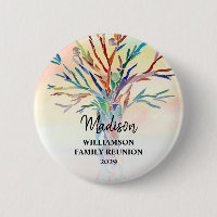 Nome Personalizado da Árvore Familiar Colorida de