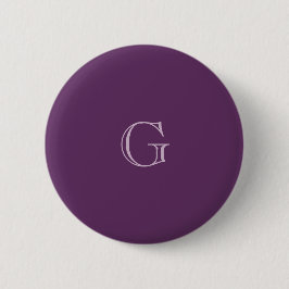 Bóton Redondo 5.08cm Nome Personalizado de Fundo Lilac Roxo Sólido