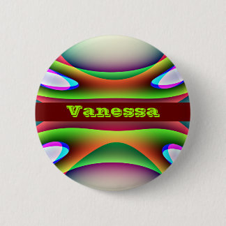 Bóton Redondo 5.08cm Nome Personalizado do Espaço de alienígena