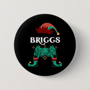 Bóton Redondo 5.08cm Nome Personalizado Elf Briggs Vídeo Legendário de