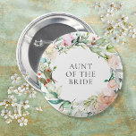 Bóton Redondo 5.08cm Nome Personalizado Rosa Greenery Floral Garland<br><div class="desc">Apresentando um delicado país de cor d'água rosa verde floral garland, este botão chic é uma maneira elegante de identificar as pessoas-chave no seu chá de panela e evento de casamento. Incluindo, noiva, noiva, contínuos, mãe ou pai da noiva ou noiva, dama de honra, melhor homem ou qualquer outra pessoa...</div>
