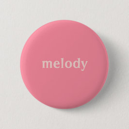 Bóton Redondo 5.08cm Nome rosa quarto de dormitório moderno