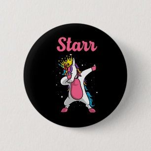 Bóton Redondo 5.08cm Nome Starr Personalizado Aniversário Dabbing Unicó