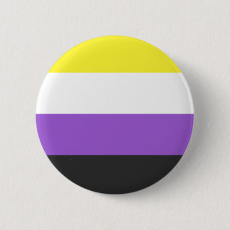 Bóton Redondo 5.08cm NonBinary Flag