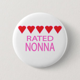 Bóton Redondo 5.08cm Nonna de Cinco Corações