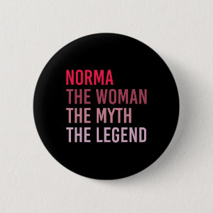 Bóton Redondo 5.08cm Norma A Mulher Mitos Legenda Nome Personalizado Bi