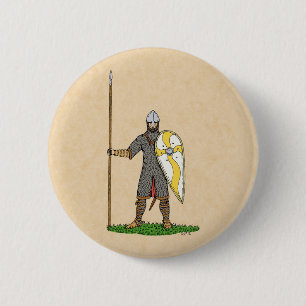 Bóton Redondo 5.08cm Norman Knight Circa 1066
