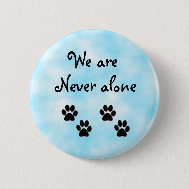 Bóton Redondo 5.08cm Nós nunca somos um botão sozinho (Frente)