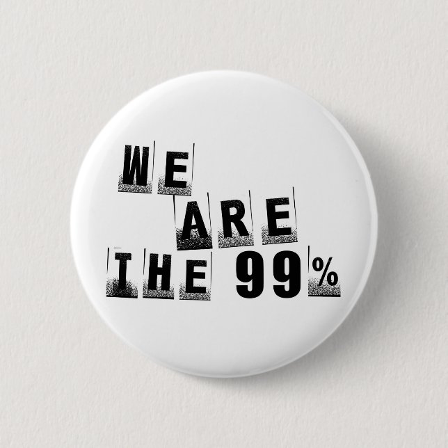 Bóton Redondo 5.08cm Nós somos os 99% (Frente)