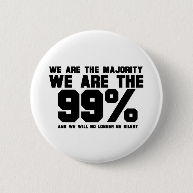 BÓTON REDONDO 5.08CM NÓS SOMOS OS 99% (Frente)