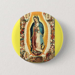 Bóton Redondo 5.08cm Nossa Senhora de Guadalupe