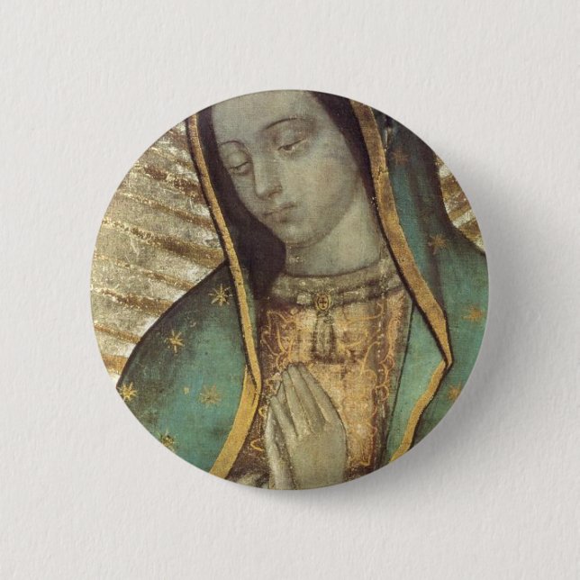 BÓTON REDONDO 5.08CM NOSSA SENHORA DE GUADALUPE (Frente)